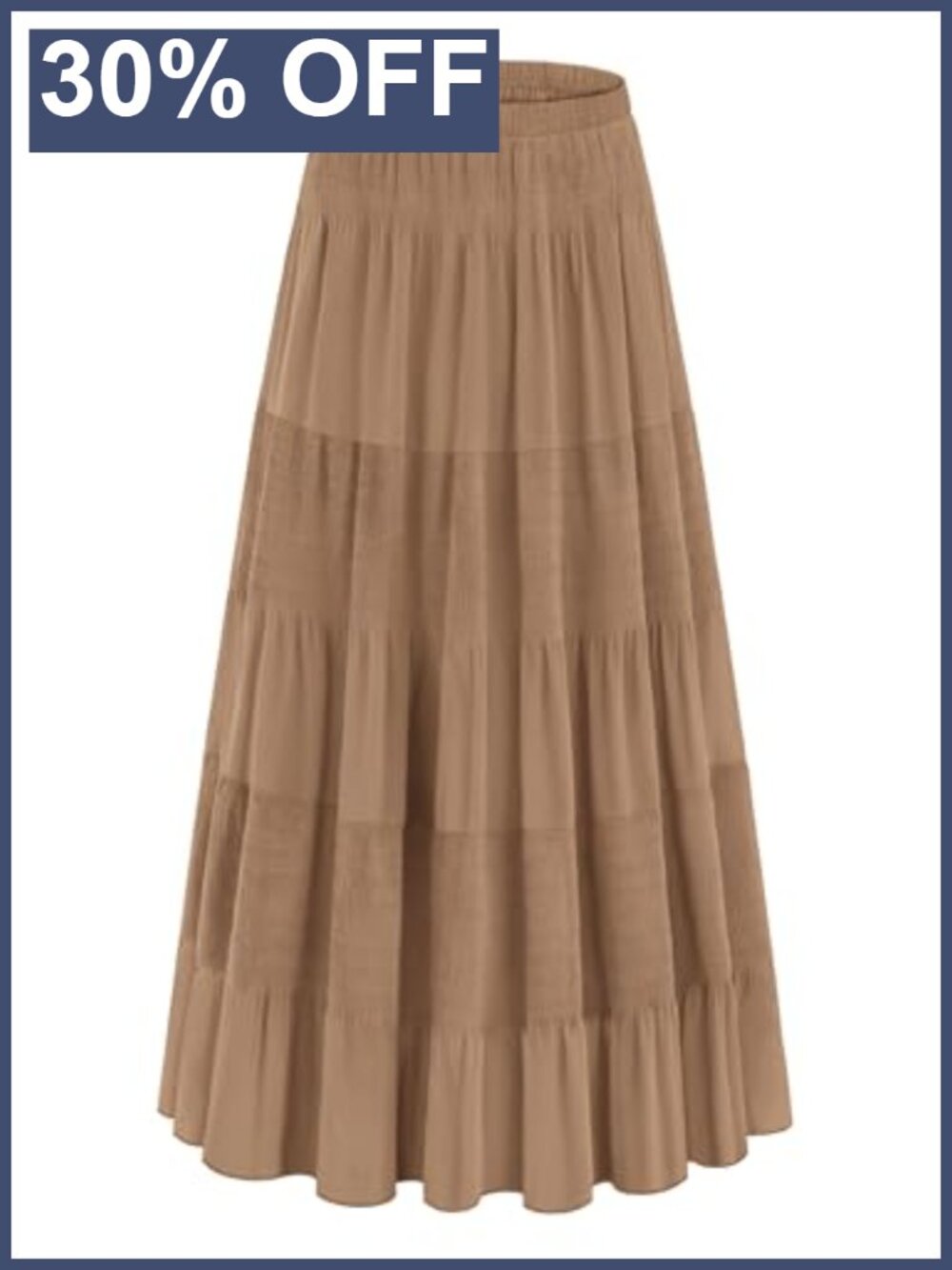 Women's Maxi Chiffon Skirt A-Line High Rise Flowy Boho